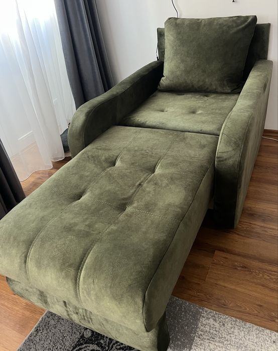 Fotoliu pat cu lada de depozitare