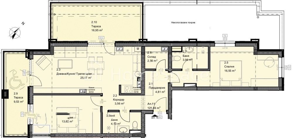 Продава се Тристаен апартамент в София, Овча купел - 145 кв.м за 1756 €/кв.м - Снимка #1