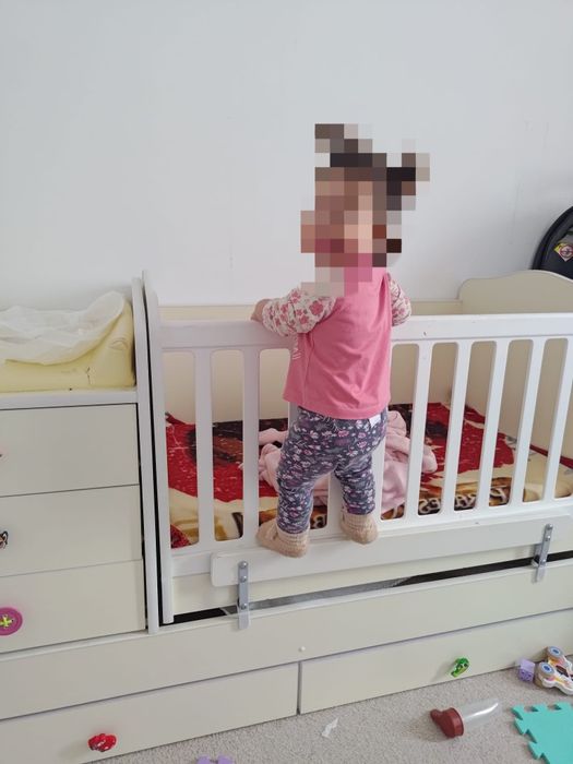 Patut transformabil 3 in 1 bebe / nou-nascut catre 14 ani