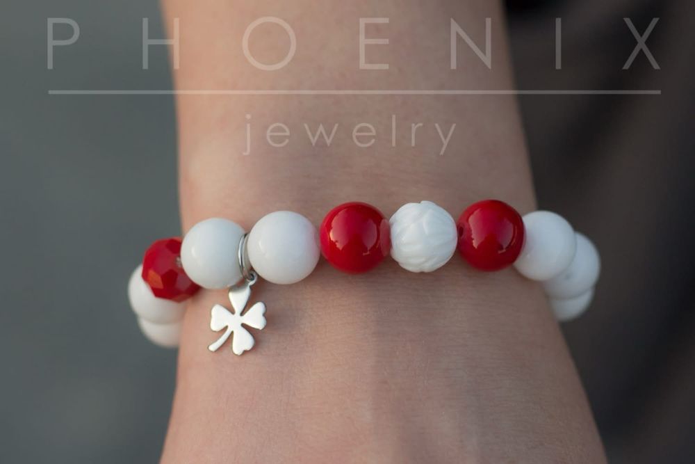 Ръчно изработени гривни мартеници с естествени камъни - мартенички