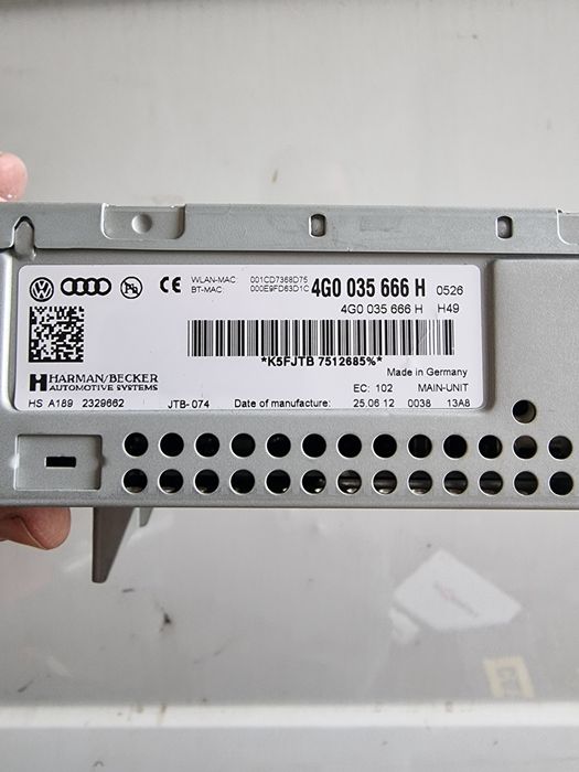 Unitate MMI audi a6 a7 4g display mare