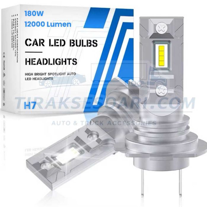 CARLUX LED Диодни Крушки H7 180W 12V 300% светлина без вентилатор