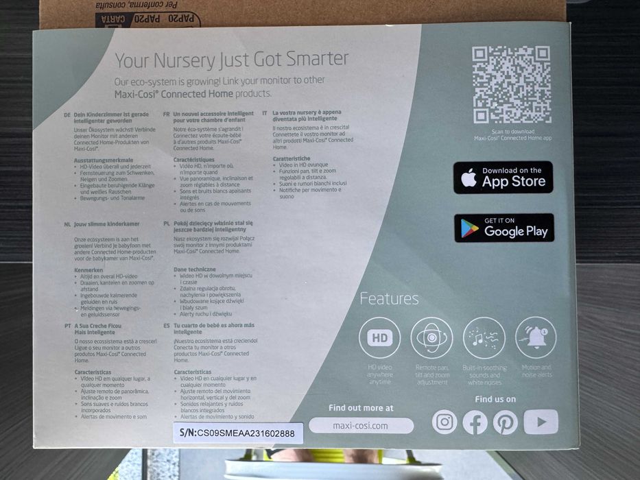 Maxi-Cosi See – Monitor video pentru bebeluși WiFi HD
