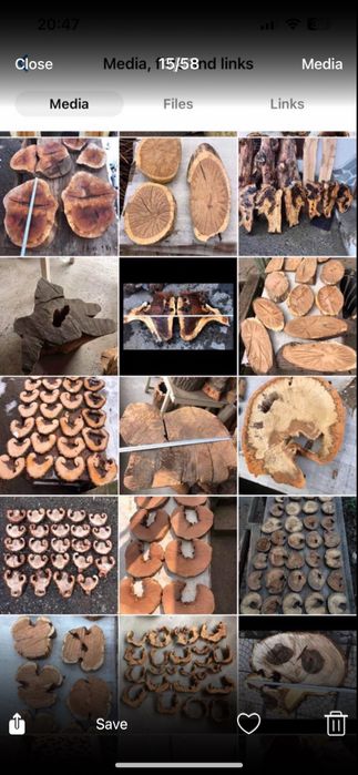 Янове,дъски и шайби,от орех,дъб,бряст