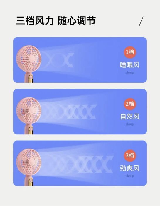 Ручной вентилятор с USB зарядкой