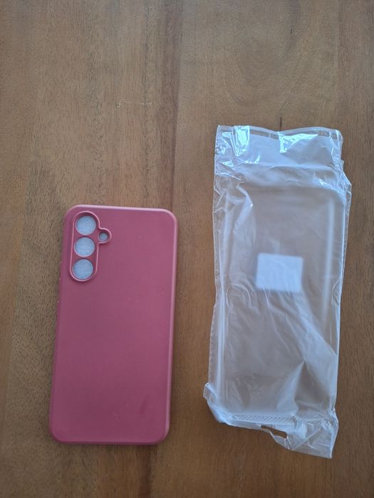 Husa telefon Samsung A54, roz vintage, aproape noua+ neagra cadou!