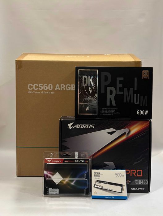 Геймърски компютър AMD Ryzen 5 5500, RTX 3060 Ti 8GB, 16GB ram