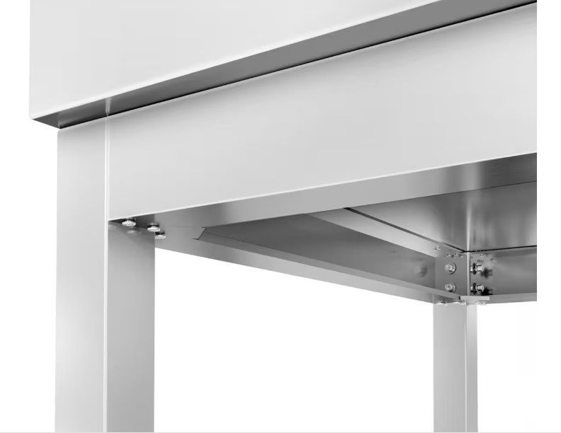 Mese blat de lucru Inox 1.6m cu polita si rebord