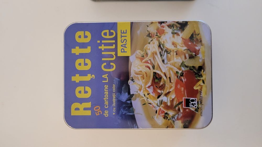 Rețete la cutie 50 de cartonase PASTE WOC TORTURI SI PRAJITUR ed. RAO