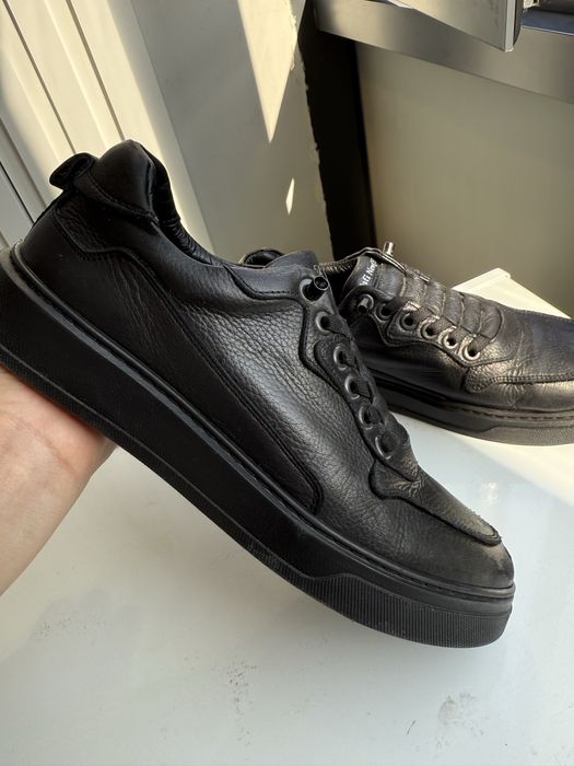 Коженные кеды туфли