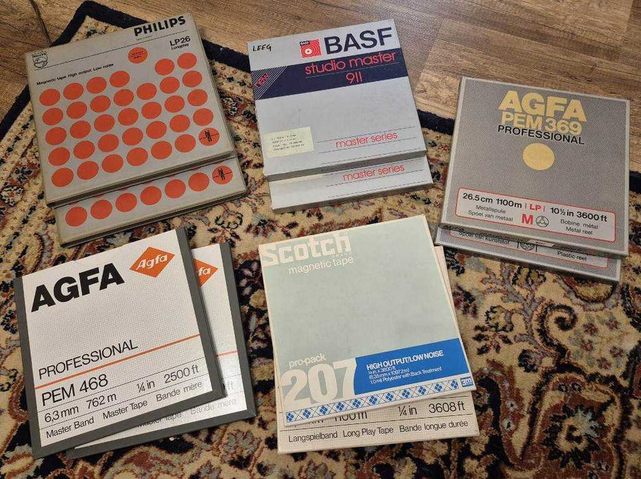 VAND Role cu banda, Benzi mari 26.5 cm pentru Magnetofon.