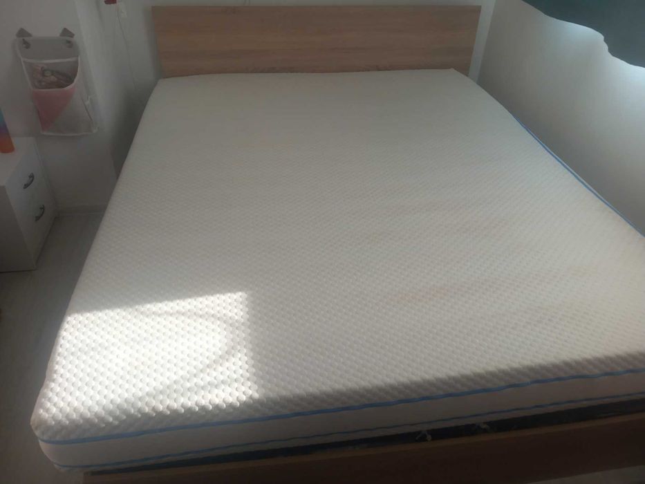 Двулицев матрак пяна 160x200 + подматрачна рамка