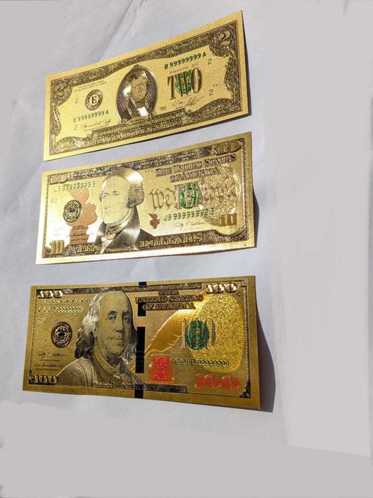 Bancnota, bancnote, dolari, euro, aurii,
