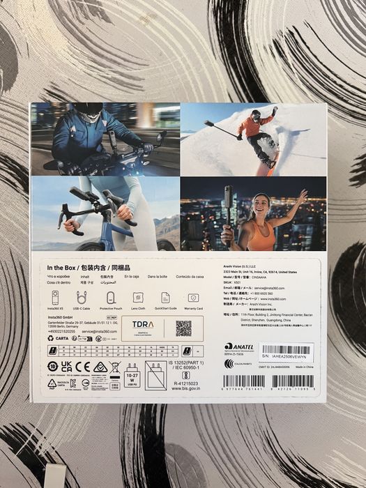 Insta 360 X5 8K 360 Action Cam