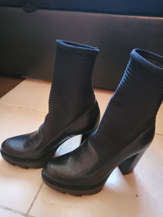 Италиански черни боти, DKNYбежови,Габина омбре цвят и летен ботуш