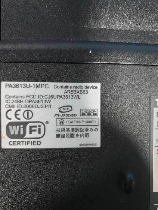 vand laptop toshiba satellite l350