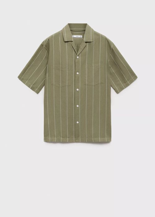 MANGO. Льняная рубашка. Дипломатика.  XXL