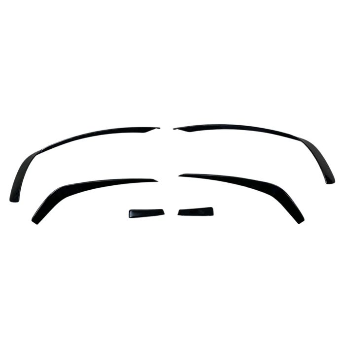 Добавка предна броня за Mercedes C-Class W204 (2007-2013) - черен гланц