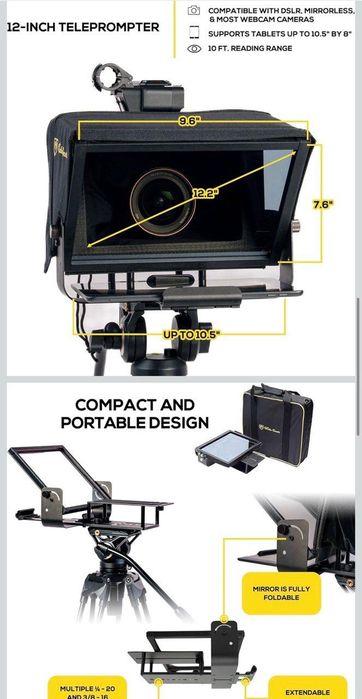 Glide Gear TMP 100 Teleprompter — телесуфлёр для DSLR-камер