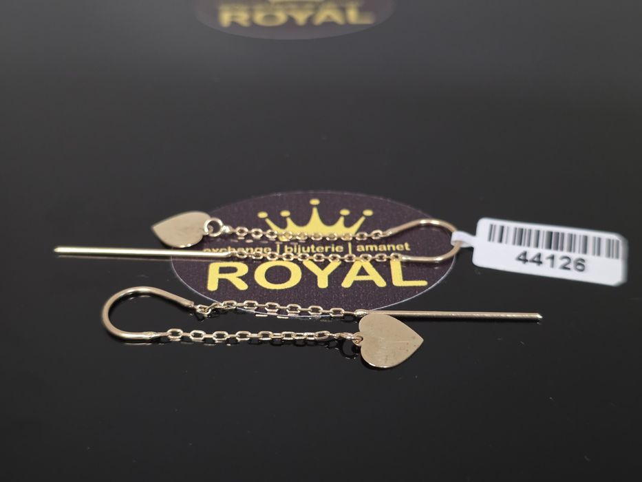 Bijuteria Royal: Cercei aur 14k/1.92 gr
