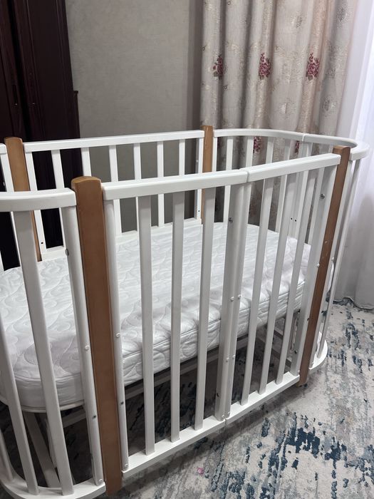 Манеж-кроватка трансформер 2в1