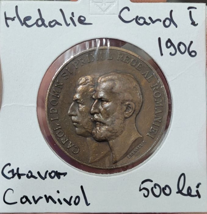 Medalie,insingna,martisor Carol l,Regina Maria monede,bani vechi