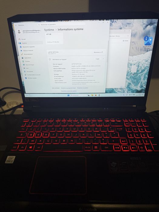 Vand laptop gaming acer nitro AN515-55