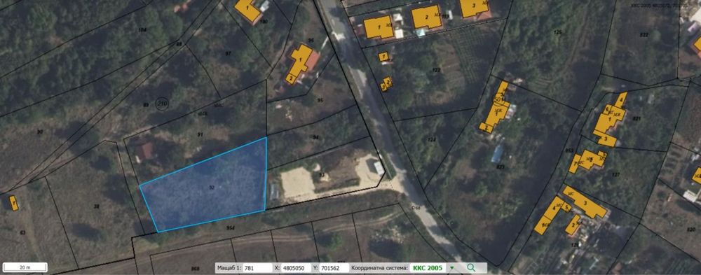 ПУП, Ток, Вода, Виза- Парцел с. Генерал Кантарджиево-Варна, 1676 кв.м., 99000€