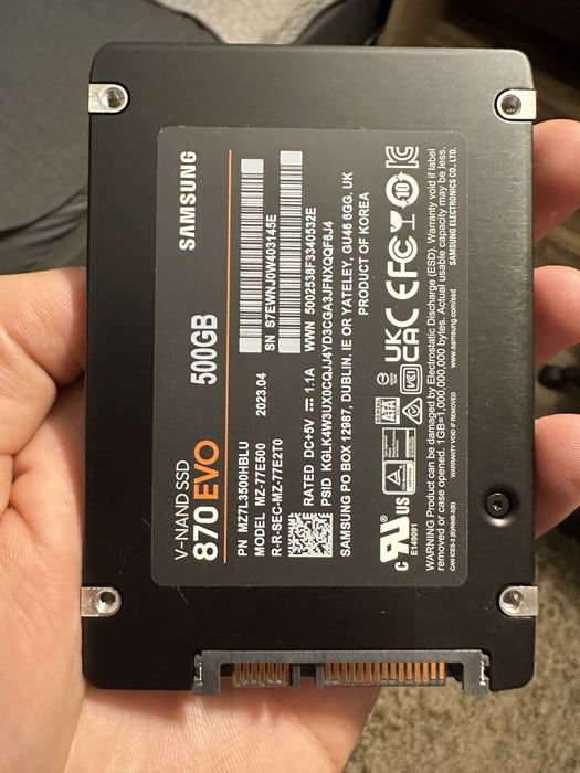 SSD Samsung 870 EVO 500GB
