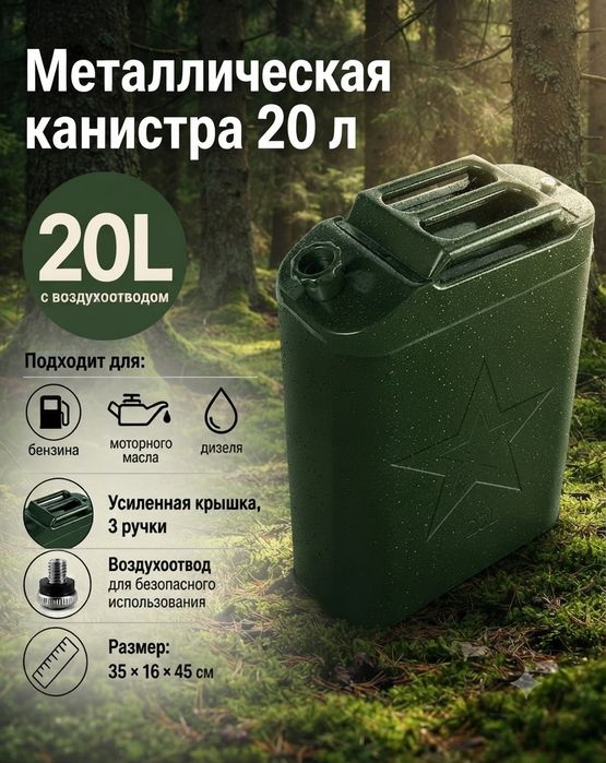 Канистра  20 литров металлическая