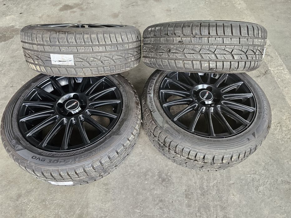 Jante 4x100 cu anvelope 195/55R16 M+S