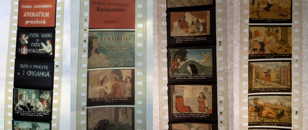 Retro-Proiector DIAFILME ANIA functional si LOT-uri de DIAFILME pt copii. Anii '80 Povesti, Povestiri Basme Educative Istorice in Stare Foarte Buna