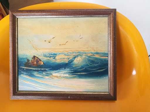 картина маслени бои рамкирана автор неизвестен красива изработка