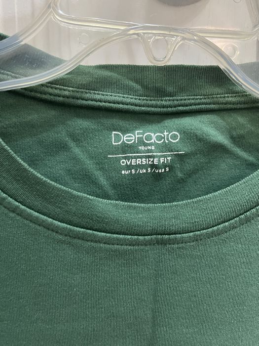 Футболка DeFacto Oversize Fit, темно-зеленая