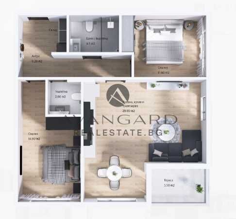 Продава се Тристаен апартамент в Пловдив, Тракия - 109 кв.м за 1453 €/кв.м - Снимка #4