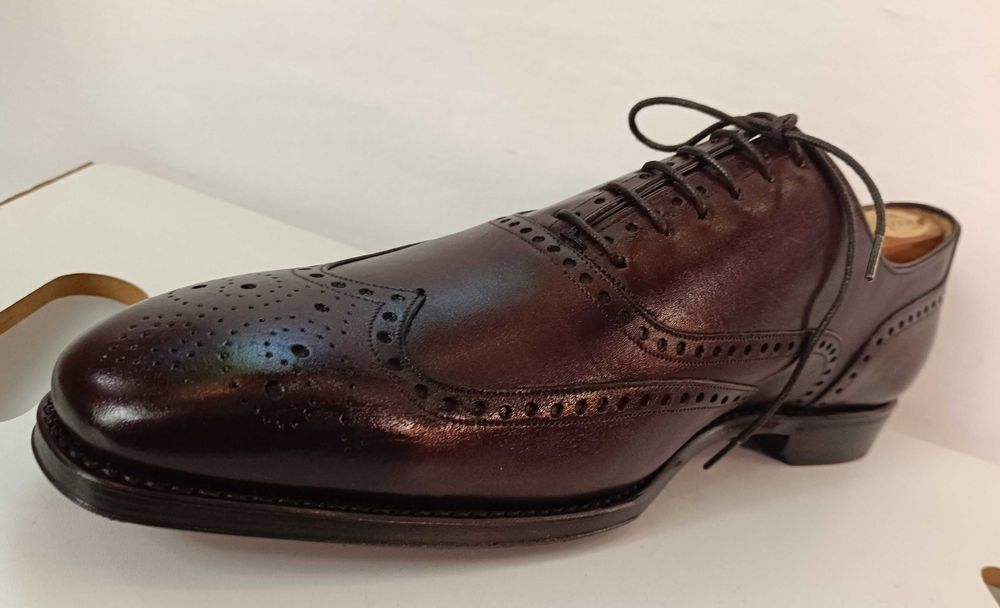 Pantofi de lux 46 46.5 47 oxford GREVE NOI lucrati manual piele super