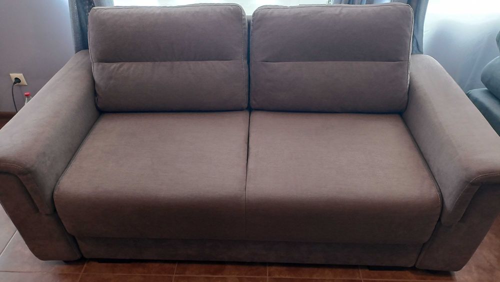 Двоен диван Nani Gala Lux - кафяв