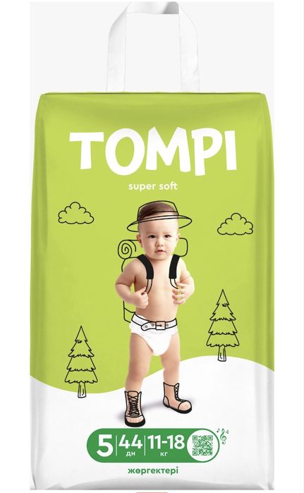 Подгузники Tompi 5, 44 шт Томпи