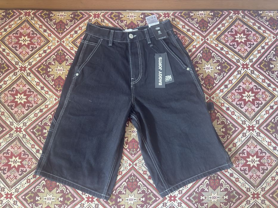 7 бр. мъжки дънкови бермуди FSBN – Baggy Fit, нови с етикети (XS–M)