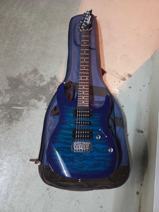 Китара Ibanez Gio в комплект с Кубе за китара VOX Mini5 Rhythm и Калъф за електрическа китара   Ibanez IGB541-NB Navy Blue