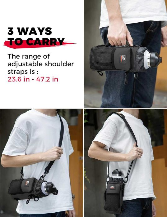 KEMIMOTO Чанта за бутилка вода, с регулируема презрамка, за туризъм