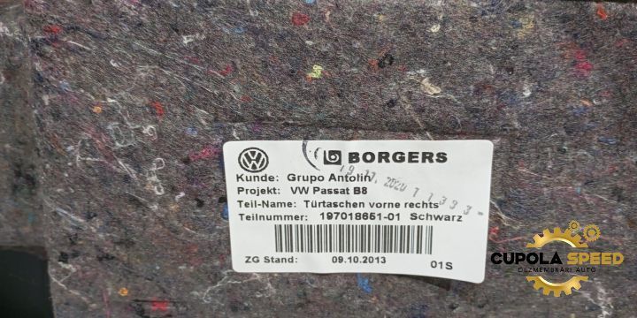 Tapiterie usa dreapta fata de Anglia 197018651 Volkswagen VW Passat B