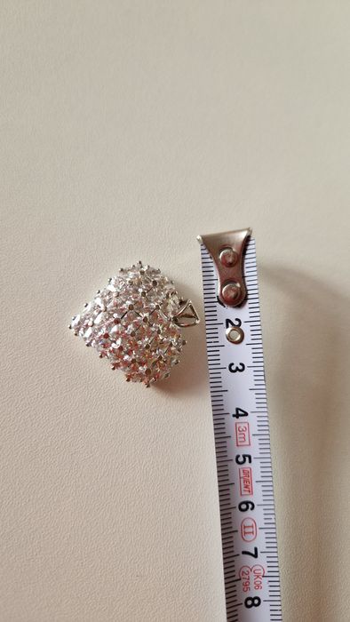 Сребърна висулка сърце