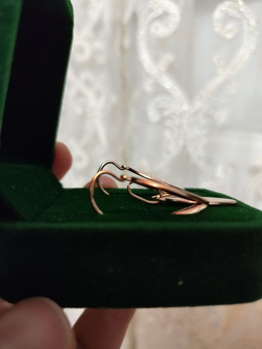 Набор кулон и серьги 583 пробы