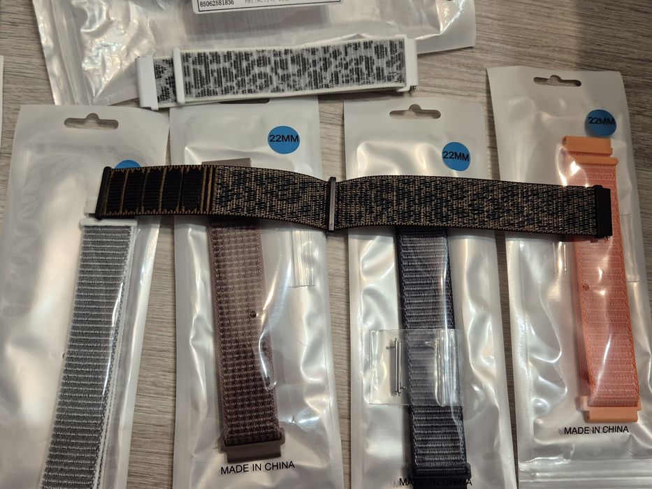 Set 10  curele textile ceas 22mm pentru smart xiaomi samsung huawei ga