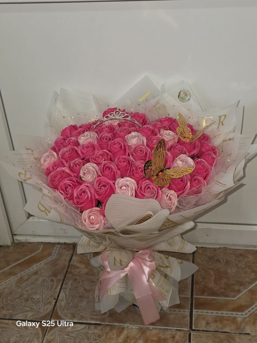 Buchet Pink roses 58