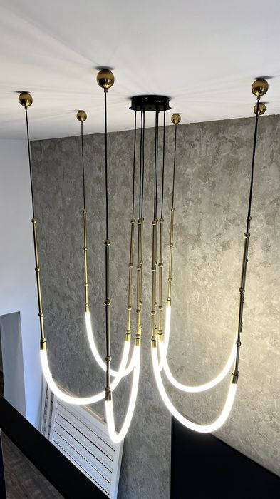 Candelabru modern Nordic 120cm – Auriu – Lampă suspendată designer