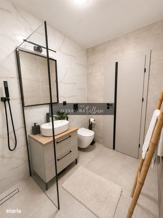 Apartament 3 camere, 2 bai, 75 mp, terasa 82 mp, garaj