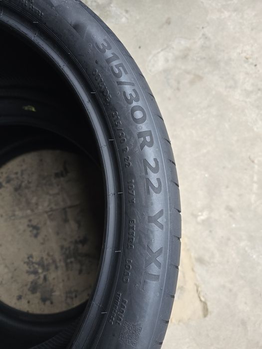 2 Anvelope Vară Continental Contact6  315/30 R22XL  Stare Impecabilă.