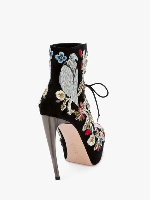 Alexander Mcqueen hand-paintet and emboirded shoes боти / обувки